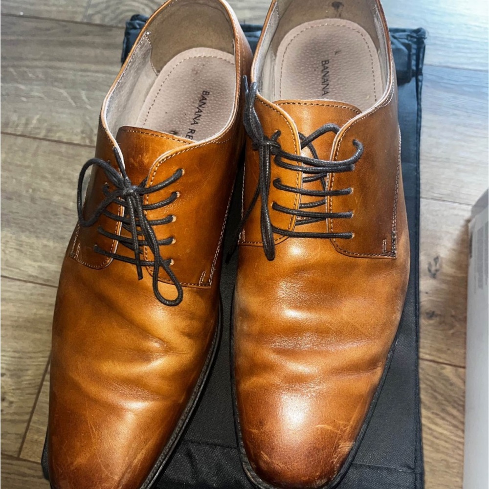 Banana Republic Brown Leather Oxford Shoes